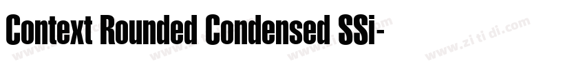 Context Rounded Condensed SSi字体转换